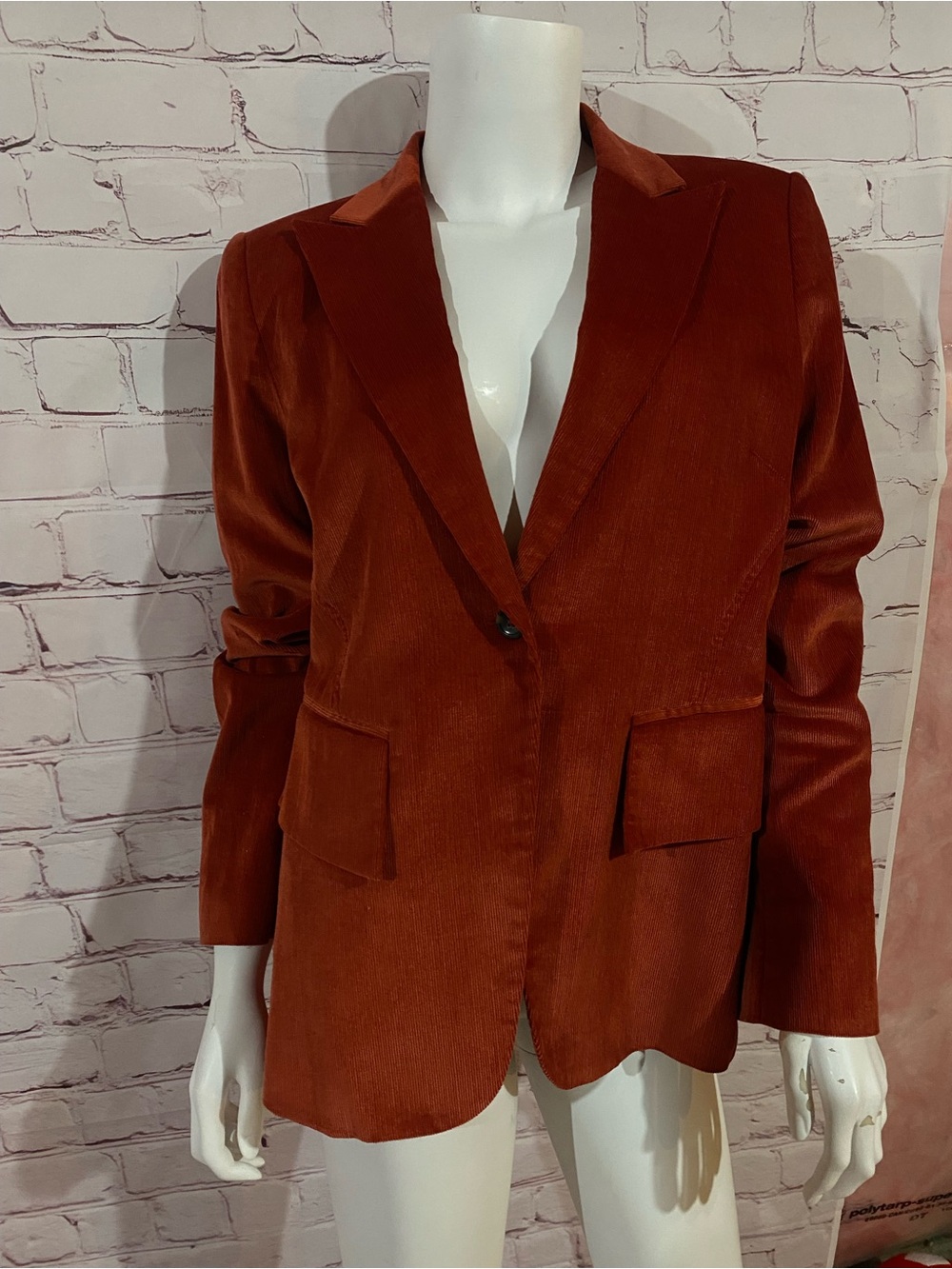 NWT - Banana Republic Rust Corduroy Blazer Jacket